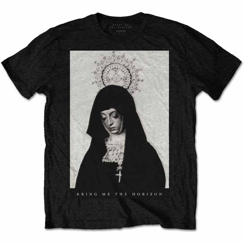 【予約商品】BRING ME THE HORIZON バンドTシャツ ユニセックス: Nun (Black)