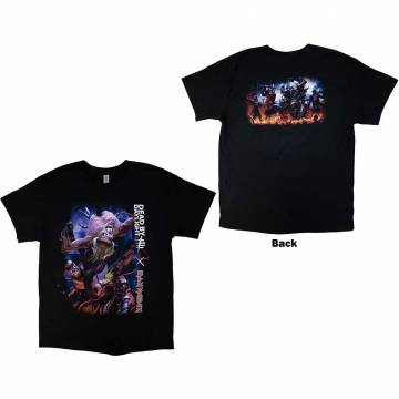 【予約商品】IRON MAIDEN バンドTシャツ ユニセックス: Dead By Daylight Monster Eddie (Back Print) - BLACK