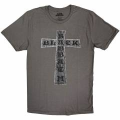 【予約商品】BLACK SABBATH バンドTシャツ ユニセックス: Cross (Charcoal Grey)