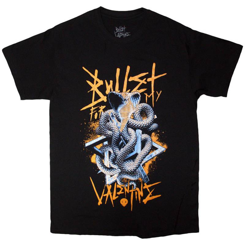 【予約商品】BULLET FOR MY VALENTINE バンドTシャツ ユニセックス: Wrapped Cobra (Black)