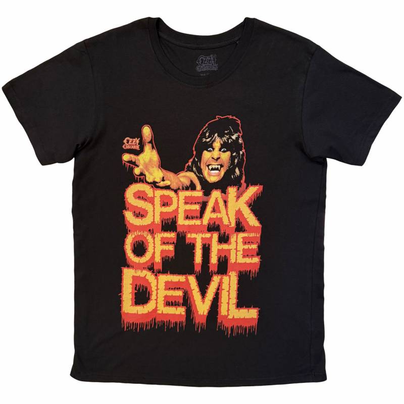 【予約商品】OZZY OSBOURNE バンドTシャツ ユニセックス: Speak Of The Devil Dripping (Black)