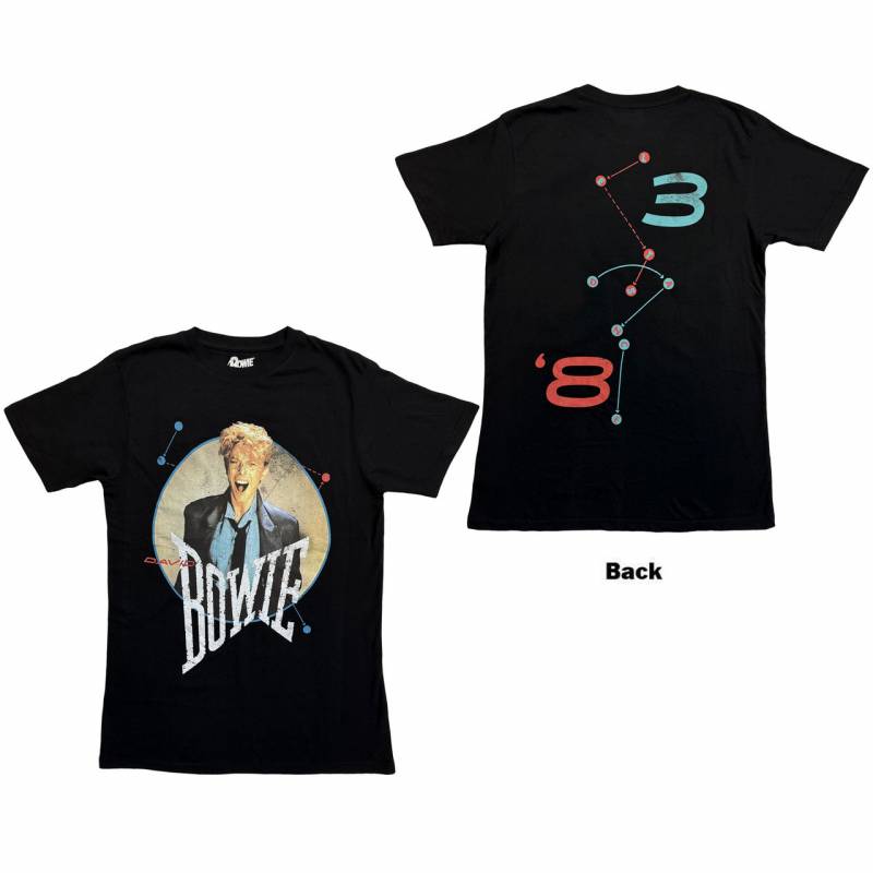 【予約商品】DAVID BOWIE バンドTシャツ ユニセックス: Circle Scream (Black) (Back Print)