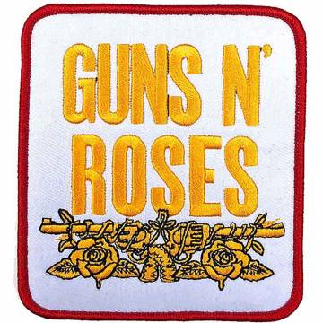 【予約商品】GUNS N' ROSES Woven Patch: Stacked White (White) (Standard) - WHITE