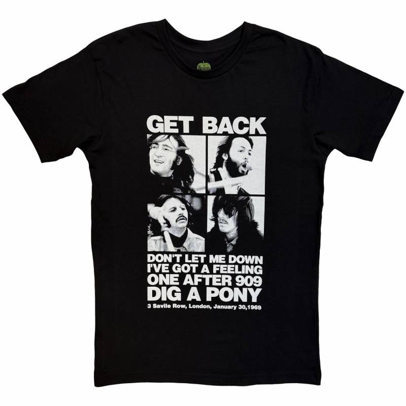 【予約商品】THE BEATLES バンドTシャツ ユニセックス: 3 Savile Row (Black)