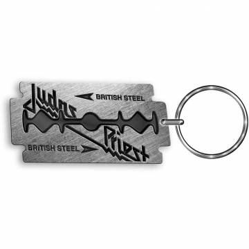 【予約商品】JUDAS PRIEST Keychain: British Steel (Enamel In-Fill)