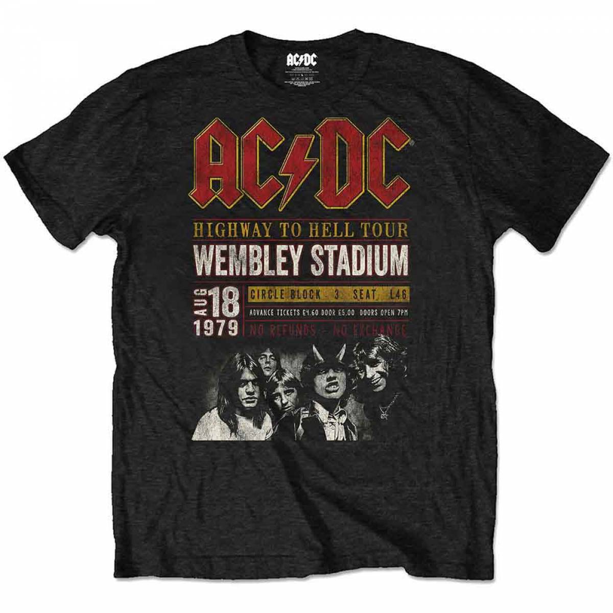 【予約商品】AC/DC ユニセックスTシャツ: Wembley '79 (Eco-Friendly)