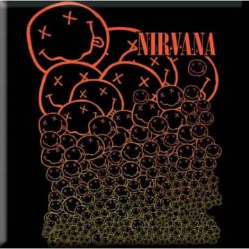 【予約商品】NIRVANA Fridge Magnet: Cascading Happy Faces