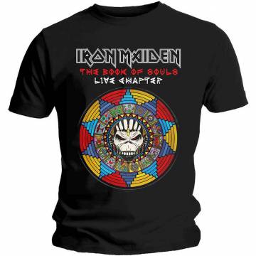 【予約商品】IRON MAIDEN バンドTシャツ ユニセックス: Book of Souls Live Chapter - BLACK