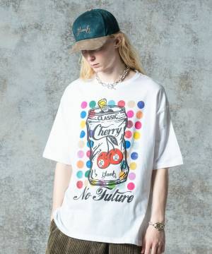 【予約商品】glamb(グラム)GB0325/CS10 : Cherry Drink T-Shirt / チェリードリンクＴシャツ - White
