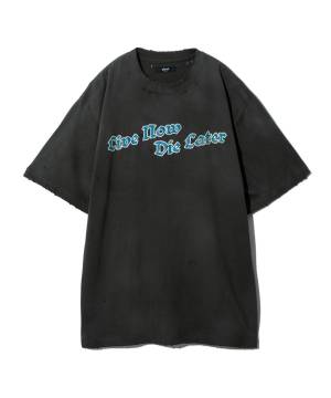 【予約商品】glamb(グラム)GB0125/CS13 : Grunge Message T-Shirt / グランジメッセージＴシャツ - Black