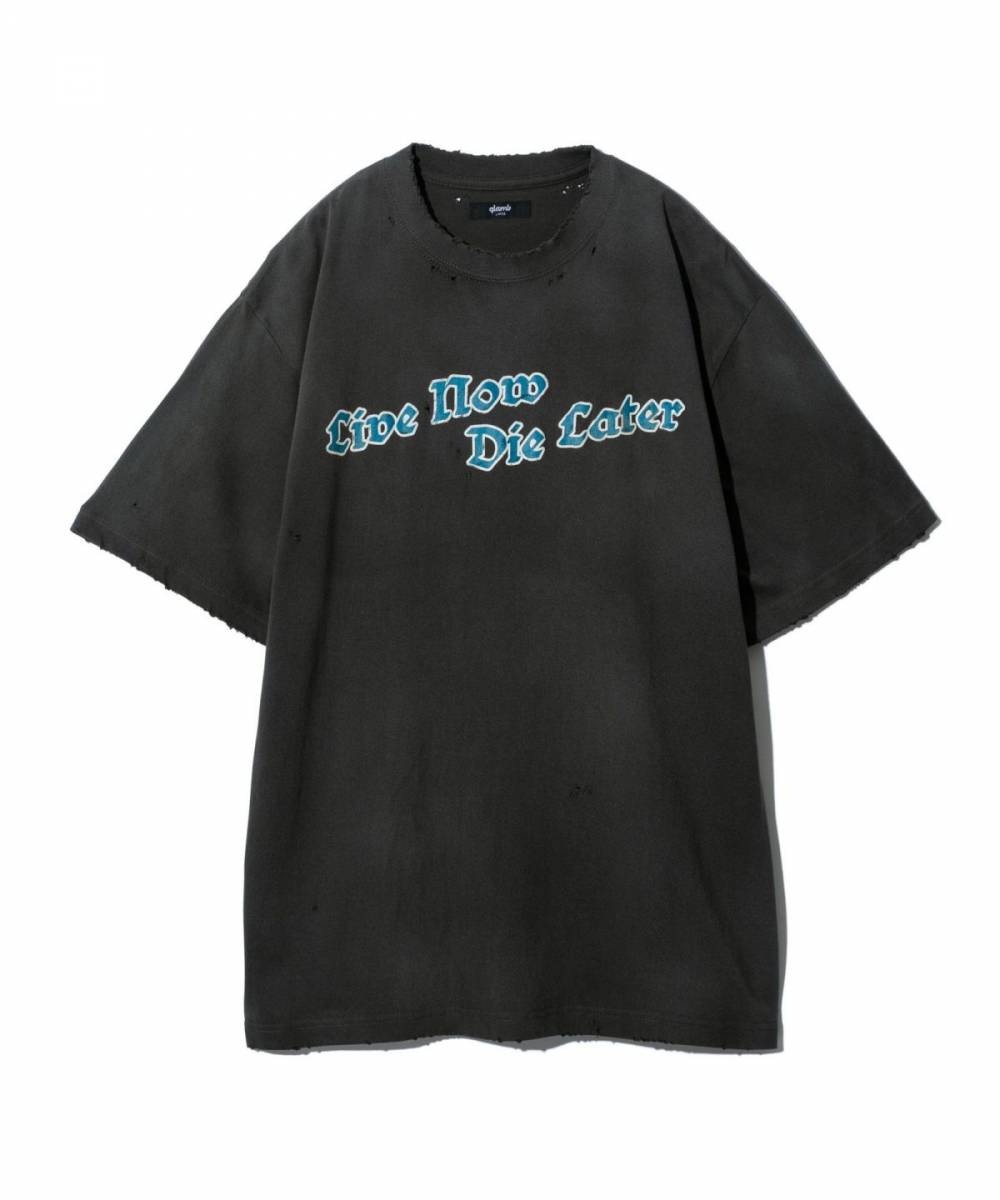 【予約商品】glamb(グラム)GB0125/CS13 : Grunge Message T-Shirt / グランジメッセージＴシャツ - Black