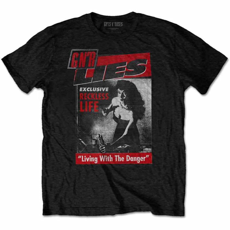 【予約商品】GUNS N' ROSES バンドTシャツ ユニセックス: Reckless Life (Black)
