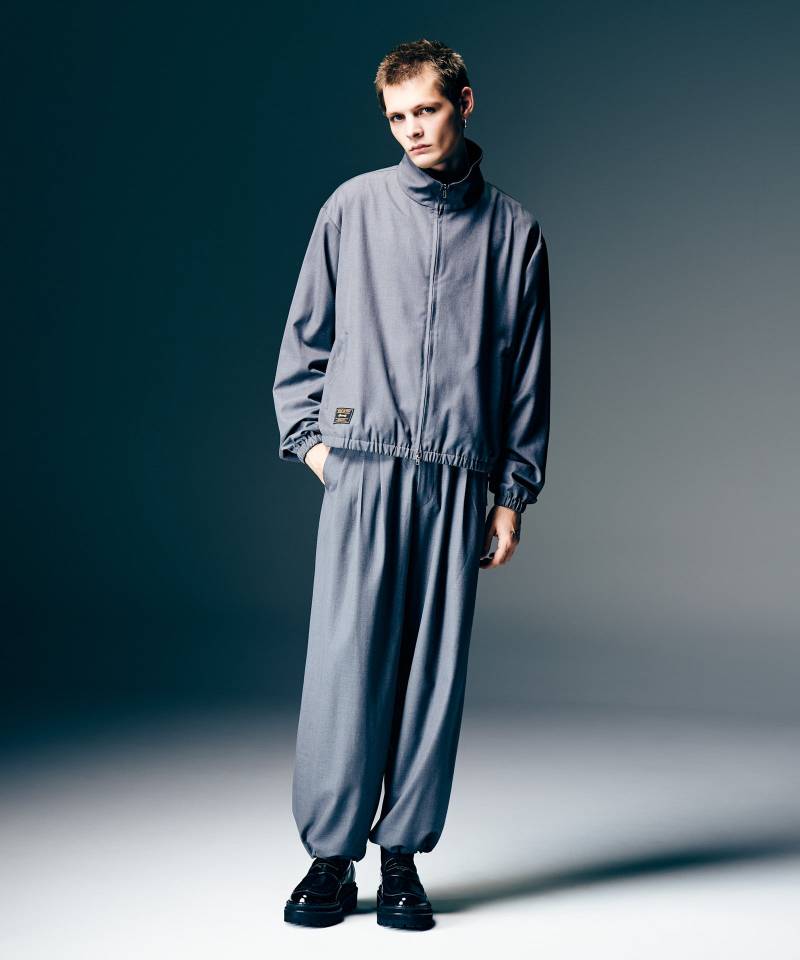 【予約商品】glamb(グラム) Monolith Track Blouson Set Up / モノリストラックブルゾンセットアップ - Gray