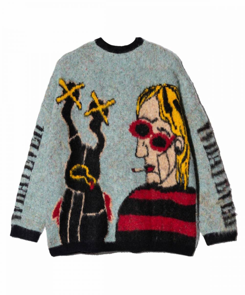 glamb(グラム)GB0125/KNT02 : Weeping Man Cardigan / ウィー glamb(グラム)GB0125/KNT02 : Weeping Man Cardigan / ウィー