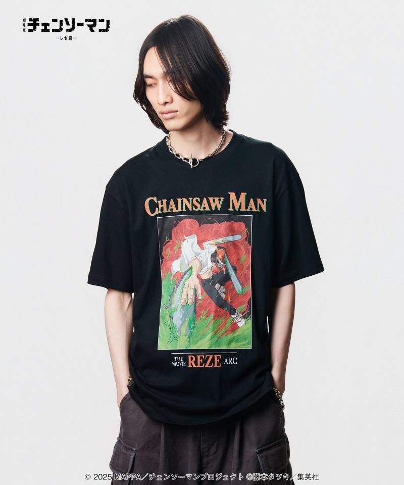【予約商品】チェンソーマン×glamb(グラム) Chainsaw Man T-Shirt / チェンソーマン Tシャツ - Black