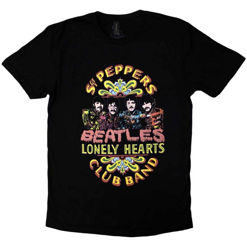 【予約商品】THE BEATLES バンドTシャツ ユニセックス: Sgt Pepper 2 (Black)