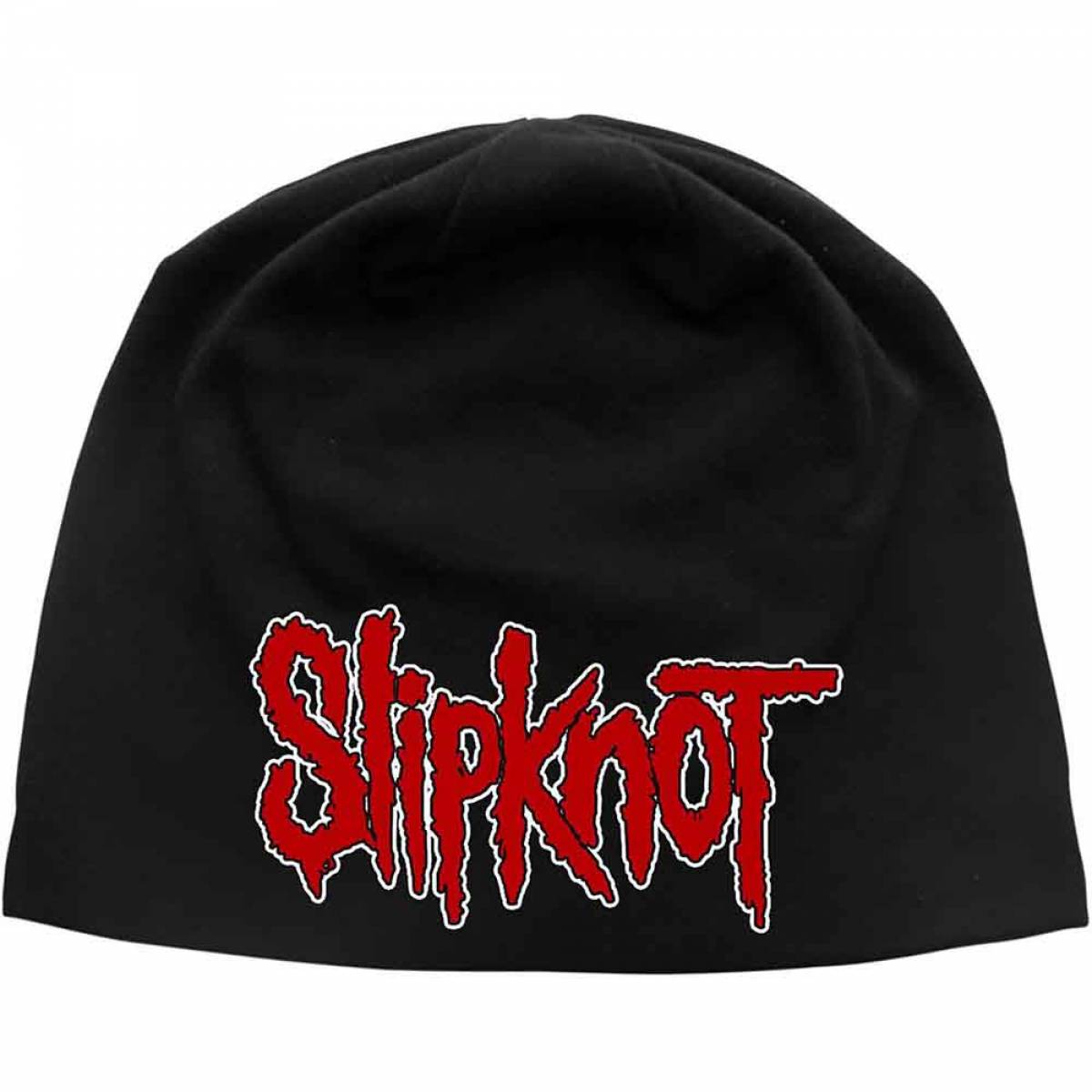 【予約商品】SLIPKNOT Unisex Beanie Hat: Logo JD Print (Black) - BLACK