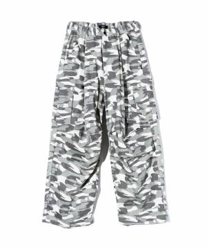 【予約商品】glamb(グラム) GB0424/P02 : Wide Military Pants / ワイドミリタリーパンツ - White