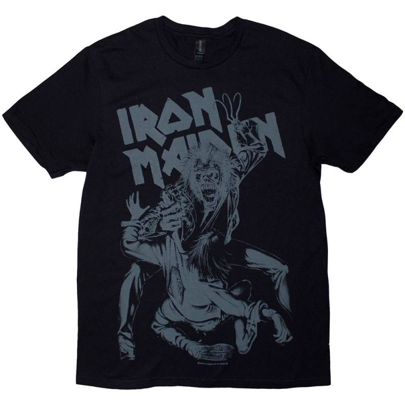 【予約商品】IRON MAIDEN バンドTシャツ ユニセックス: No Prayer Claw Jumbo Grey (Black)