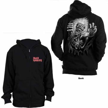 【予約商品】IRON MAIDEN Unisex Zipped Hoodie: No Prayer (Back Print) - BLACK