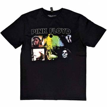 【予約商品】PINK FLOYD バンドTシャツ ユニセックス: Poster (Black) - BLACK