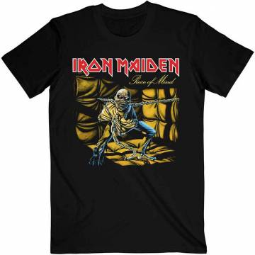 【予約商品】IRON MAIDEN バンドTシャツ ユニセックス: Piece of Mind - BLACK