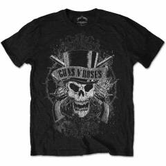 【予約商品】GUNS N' ROSES バンドTシャツ ユニセックス: Faded Skull (Black)