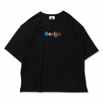 【予約商品】PUNK DRUNKERS (パンクドランカーズ) グールグル刺繍BIG.TEE - BLACK