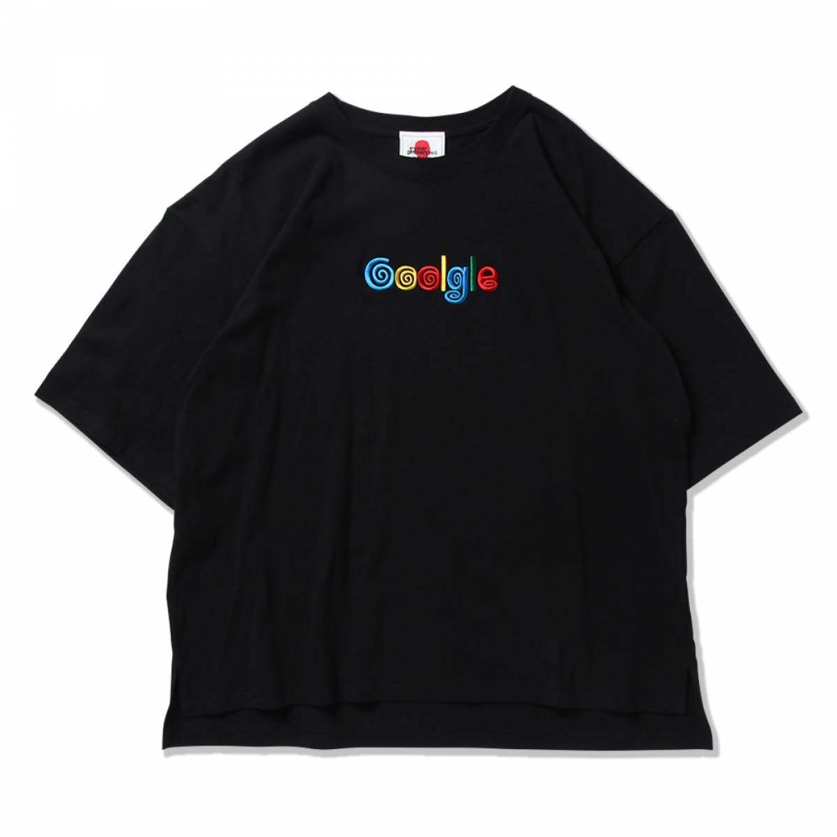 【予約商品】PUNK DRUNKERS (パンクドランカーズ) グールグル刺繍BIG.TEE - BLACK