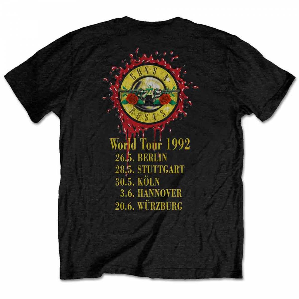GUNS N' ROSES ユニセックスTシャツ: Use Your Illusion World Tour (Back Print) / ロックファッション / バンドTシャツ のGEKIROCK CLOTHING GUNS N' ROSES ユニセックスTシャツ: Use Your Illusion World Tour (Back Print) / ロックファッション / バンドTシャツ のGEKIROCK CLOTHING