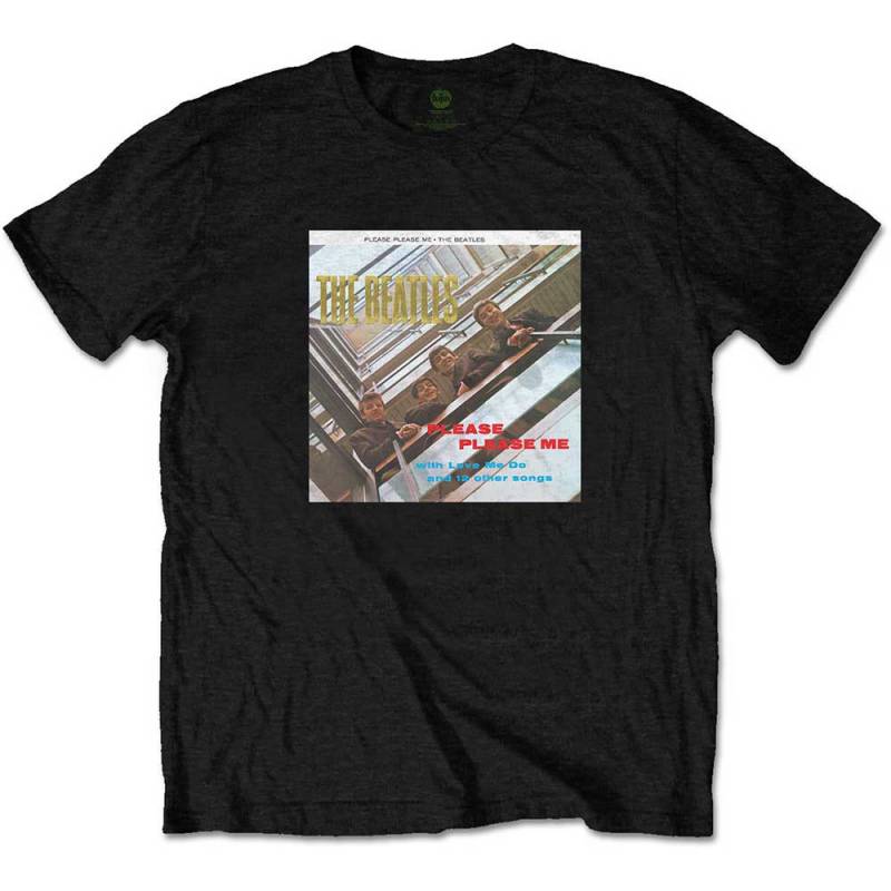 【予約商品】THE BEATLES バンドTシャツ ユニセックス: Please Please Me Gold Foiled (Black) (Embellished)