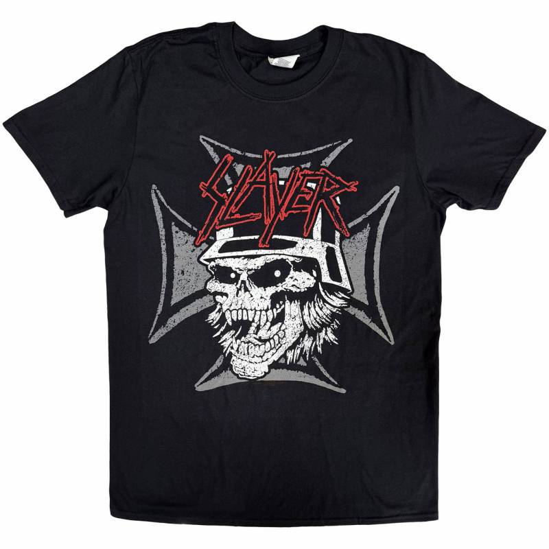 【予約商品】SLAYER バンドTシャツ ユニセックス: Graphic Skull (Black)
