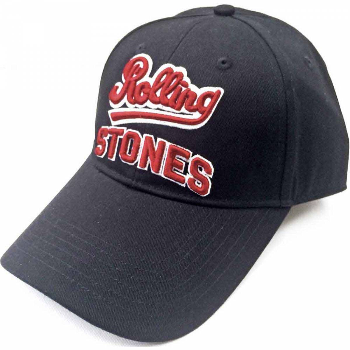 【予約商品】THE ROLLING STONES Unisex Baseball Cap: Team Logo (Black) - BLACK