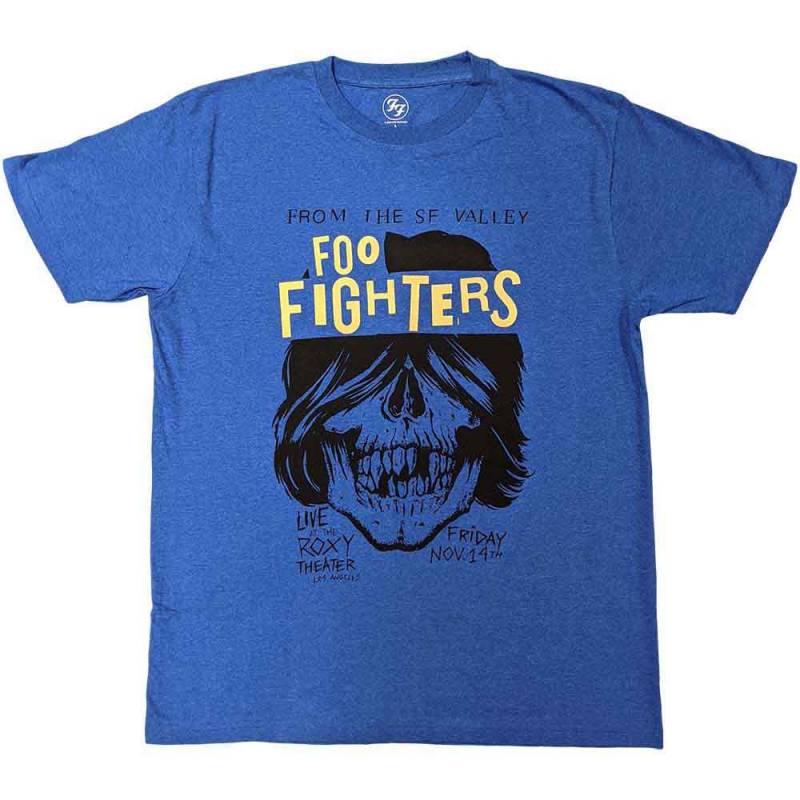 【予約商品】FOO FIGHTERS バンドTシャツ ユニセックス: Roxy Flyer (Blue)