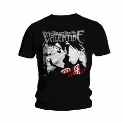 【予約商品】BULLET FOR MY VALENTINE バンドTシャツ ユニセックス: Temper Temper Kiss (Black) - BLACK