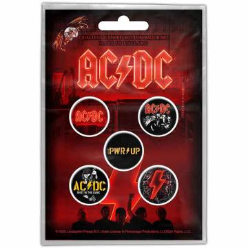 【予約商品】AC/DC Button Badge Pack: PWR-UP