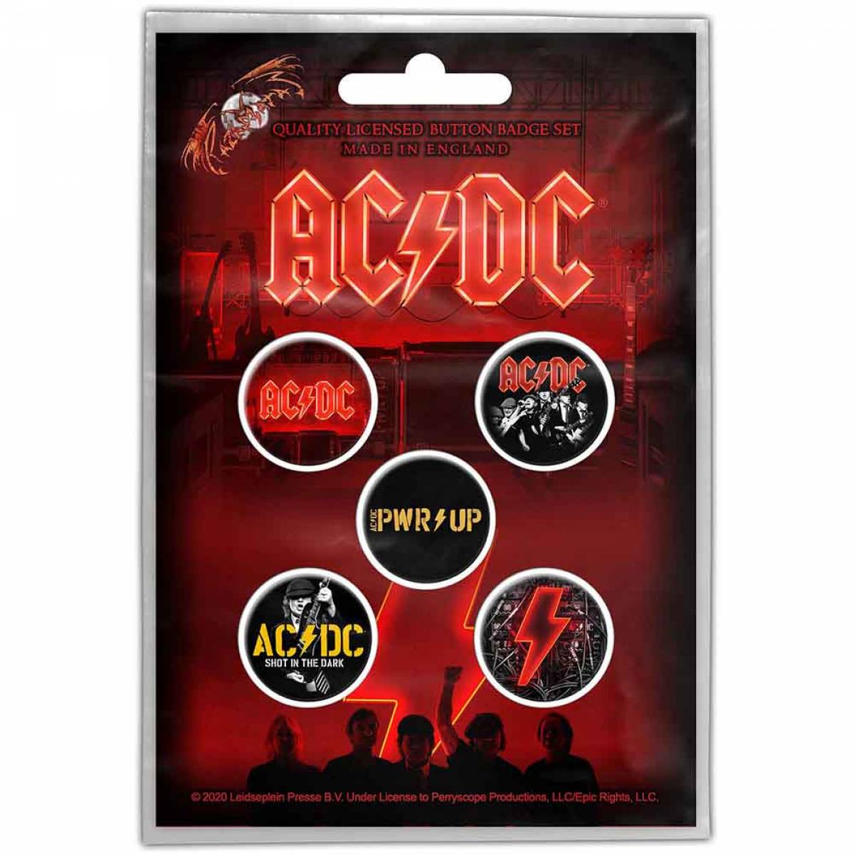 【予約商品】AC/DC Button Badge Pack: PWR-UP