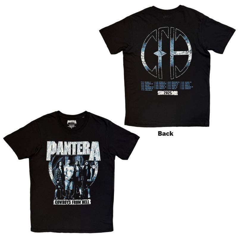 【予約商品】PANTERA バンドTシャツ ユニセックス: Cowboys From Hell Tour '25 (Black) (Back Print)