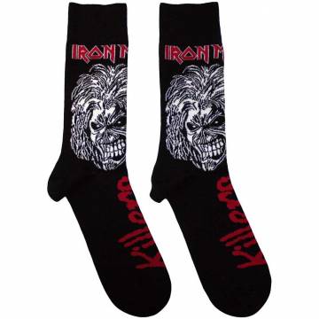 【予約商品】IRON MAIDEN Unisex Ankle Socks: Killers (UK Size 7 - 11) - BLACK