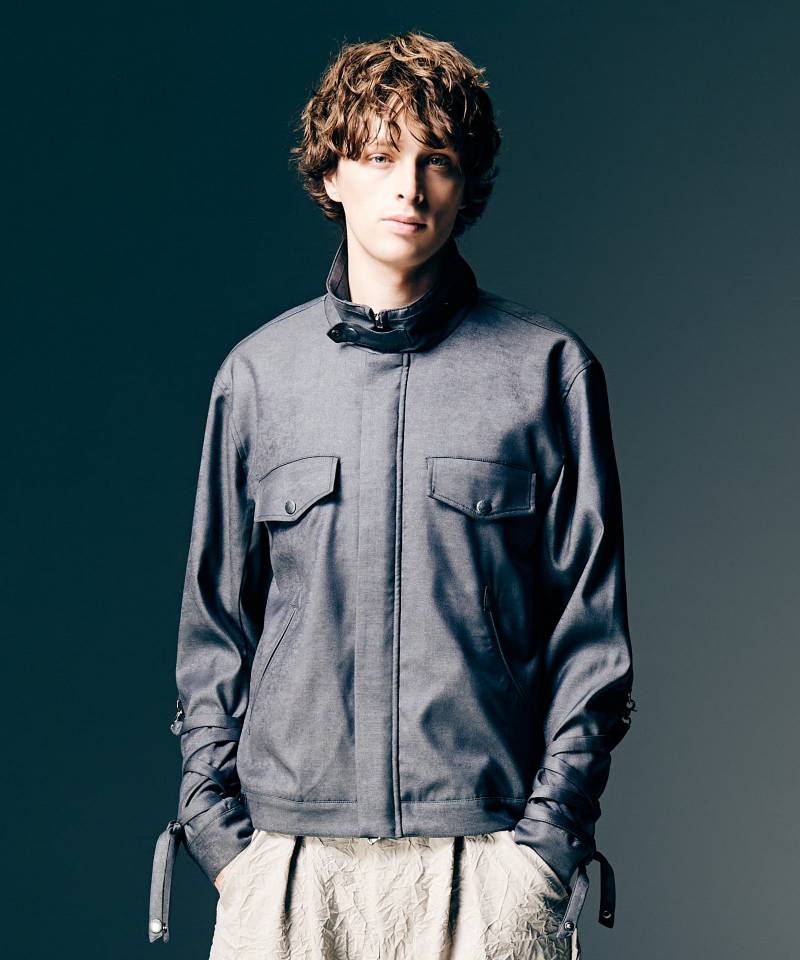 【予約商品】glamb(グラム) Blow Bondage Jacket / ブロウボンデージジャケット - Gray