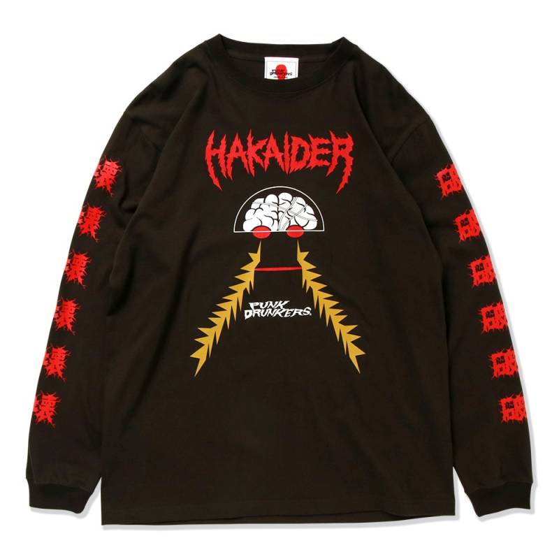 【予約商品】PUNK DRUNKERS (パンク・ドランカーズ) ［PDSxキカイダー］ハカイダーロンTEE - SUMI