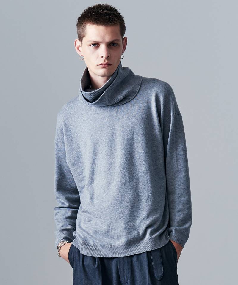 【予約商品】glamb(グラム)Blue Noise Snood Knit / ブルーノイズスヌードニット - Gray