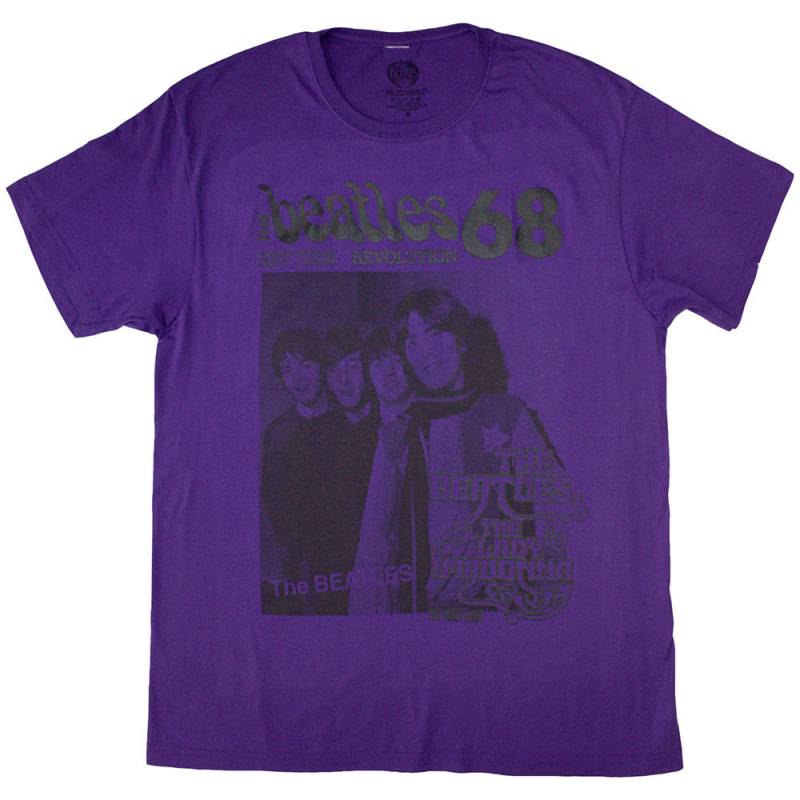 【予約商品】THE BEATLES バンドTシャツ ユニセックス: 1968 (Purple)