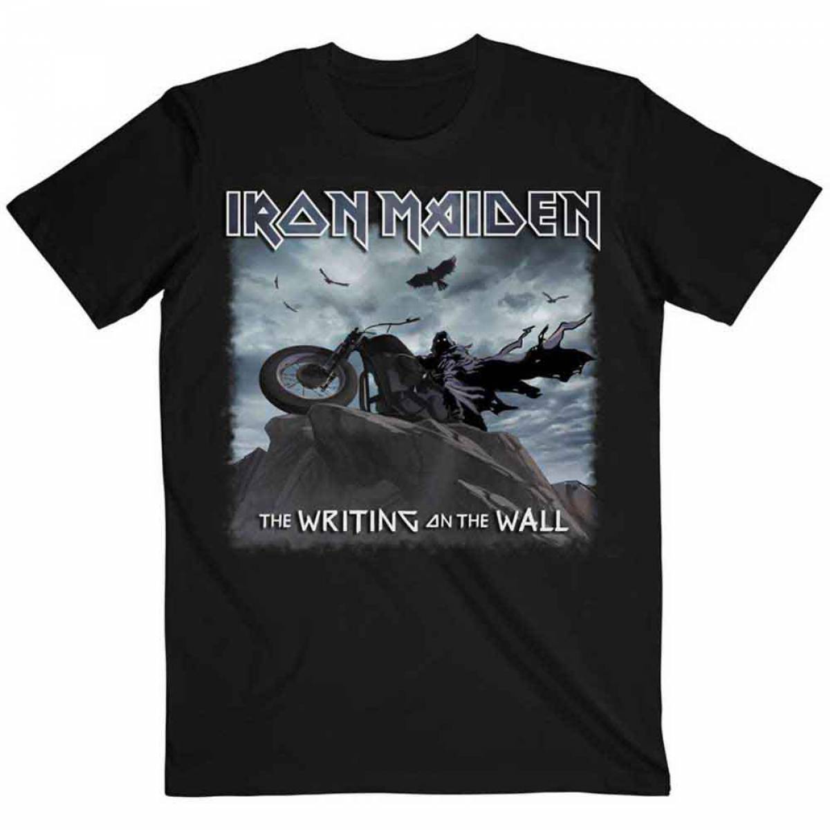 【予約商品】IRON MAIDEN バンドTシャツ ユニセックス: The Writing on the Wall Single Cover - BLACK