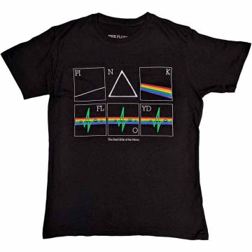 【予約商品】PINK FLOYD バンドTシャツ ユニセックス: Prism Heart Beat (Black) - BLACK