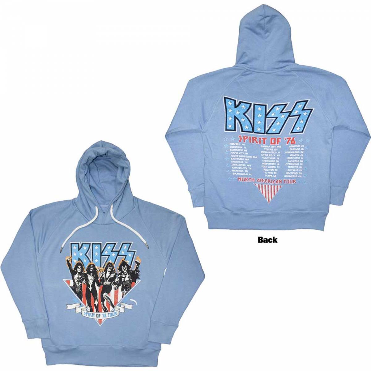 【予約商品】KISS Unisex Pullover Hoodie: Americana (Back Print)