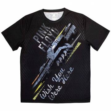 【予約商品】PINK FLOYD Unisex Sublimation バンドTシャツ: Wish You Were Here (Black) - BLACK