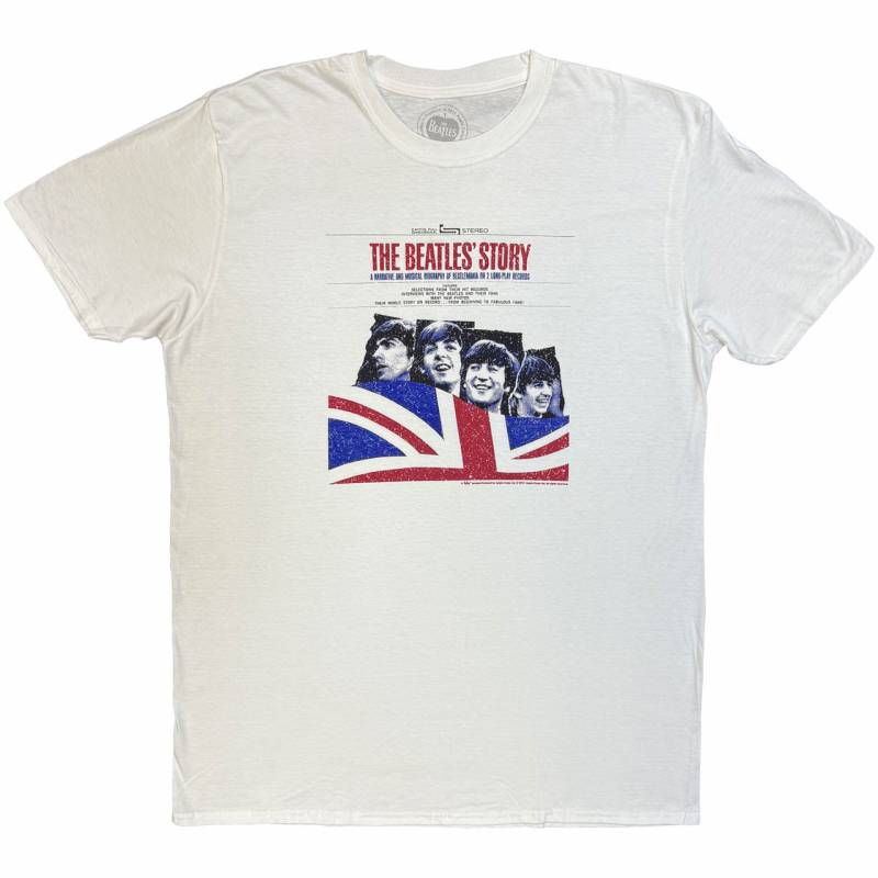 【予約商品】THE BEATLES バンドTシャツ ユニセックス: THE BEATLES Story (White)