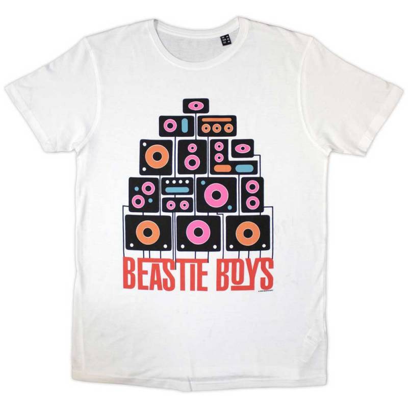 【予約商品】The BEASTIE BOYS バンドTシャツ ユニセックス: Tape (White)