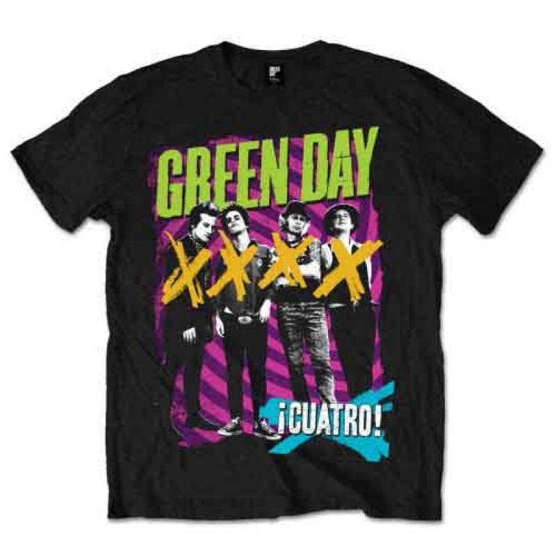 【予約商品】GREEN DAY バンドTシャツ ユニセックス: Hypno 4 (Black) - BLACK